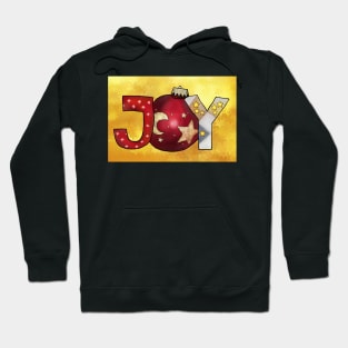 Goldene Weihnachtskarte Hoodie